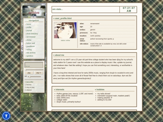 profile screenshot