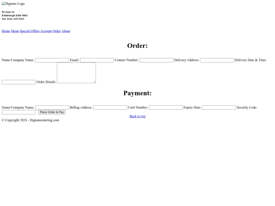 order screenshot