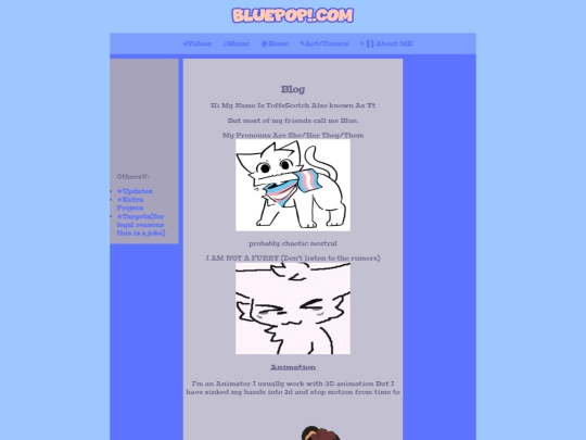 Blog screenshot