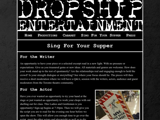 singforyoursupper screenshot