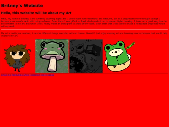 MyWebsite screenshot