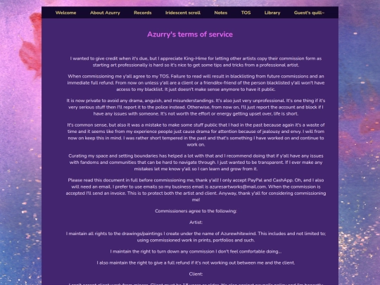 AzurrysTOS screenshot