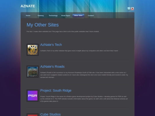 sites screenshot
