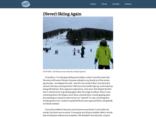 skiing screenshot