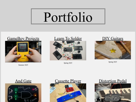 Portfolio screenshot
