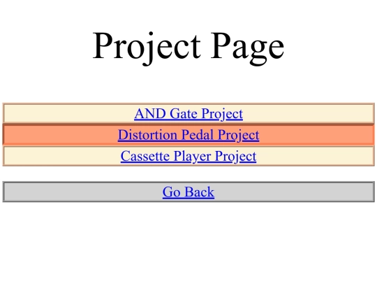 Projects screenshot