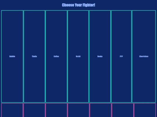 CharaSelect/CharaMenu screenshot
