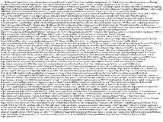 disassemblies screenshot