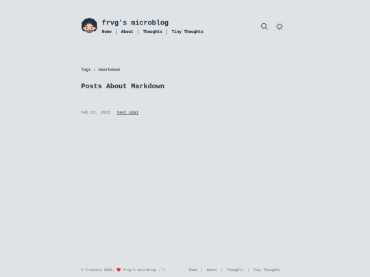 tags/markdown screenshot