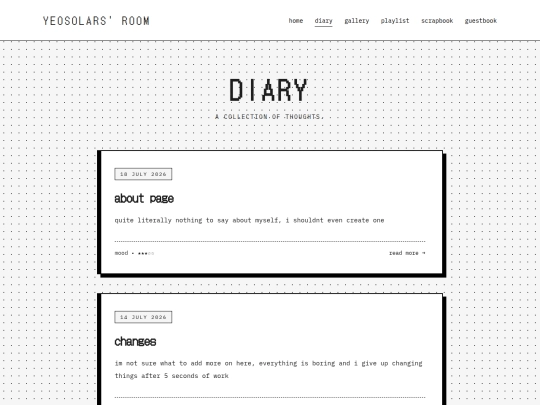 diary screenshot