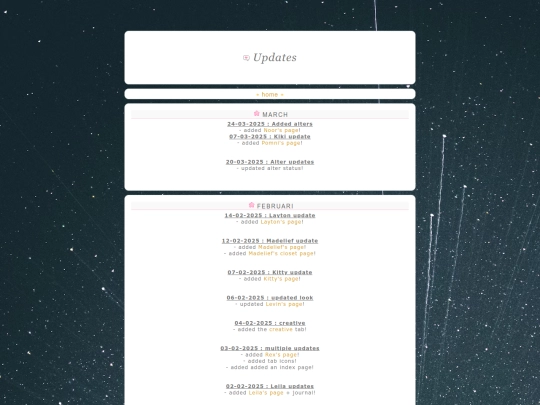 updates screenshot