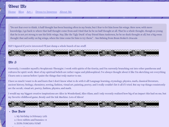 aboutme screenshot