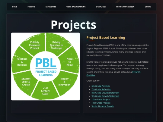 projects screenshot