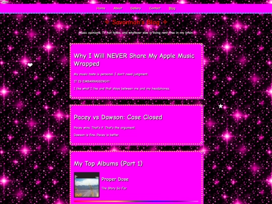 blog screenshot