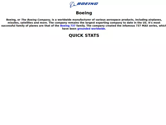 airlines/Boeing screenshot