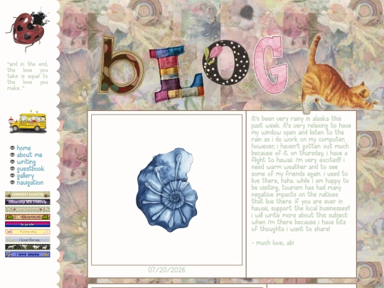 blog screenshot