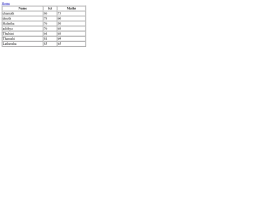 table screenshot