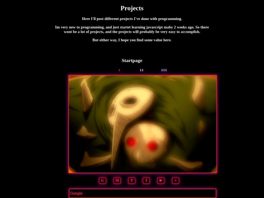Projects screenshot