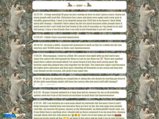 diary screenshot