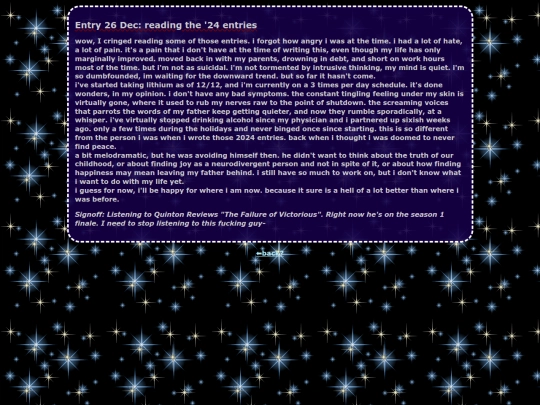 secretdiary/diary12262025 screenshot