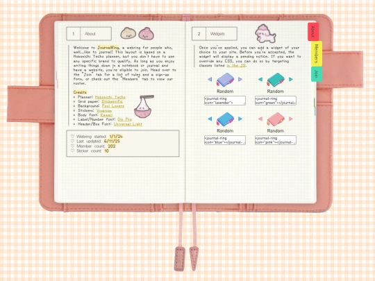 webrings/journalring screenshot