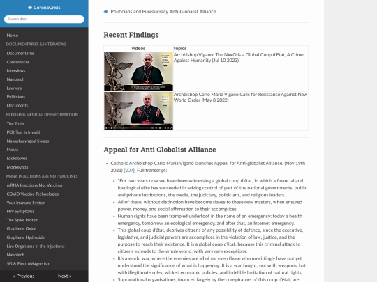 politicians/vigano screenshot