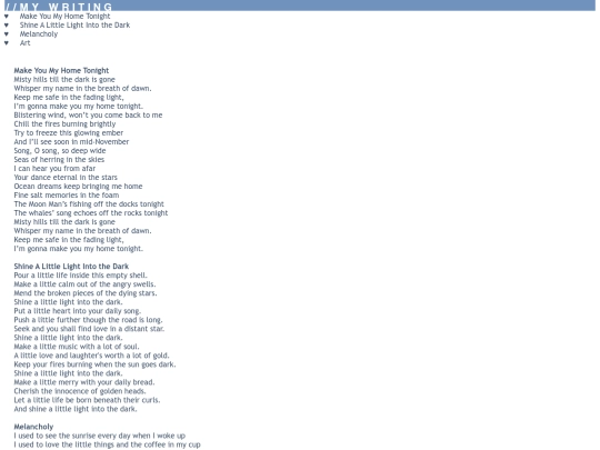 writing screenshot