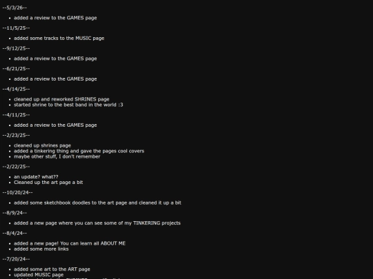updates screenshot