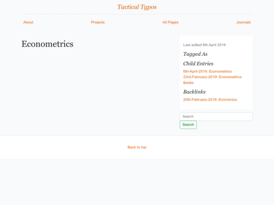 Econometrics screenshot