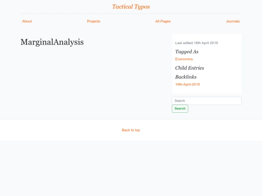 MarginalAnalysis screenshot