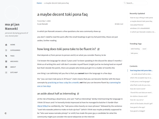 faq screenshot