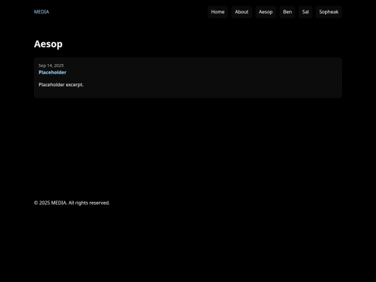 aesop screenshot