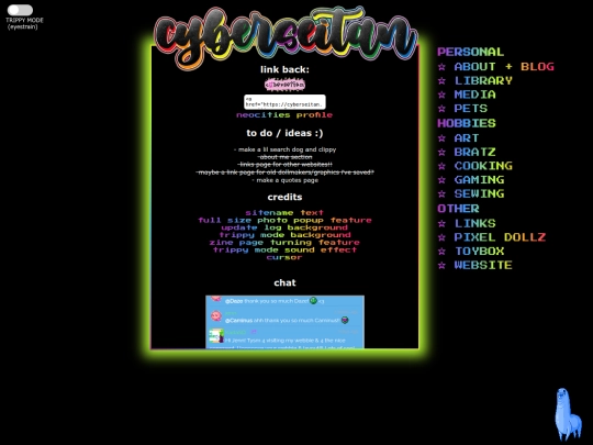 website screenshot