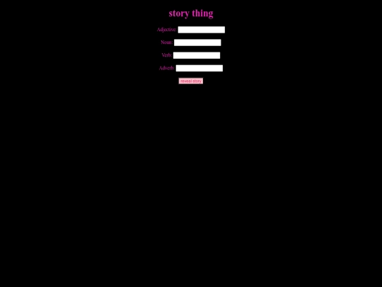 madlibs screenshot