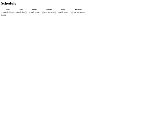 templates/schedule screenshot