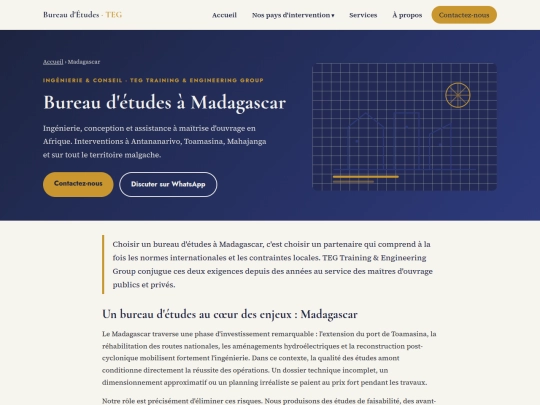 bureau-etudes-madagascar screenshot