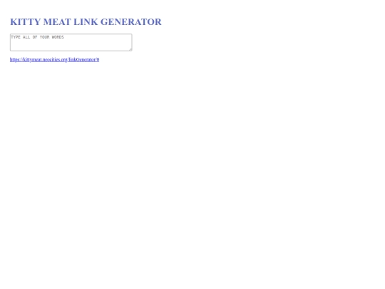 LinkGenerator screenshot