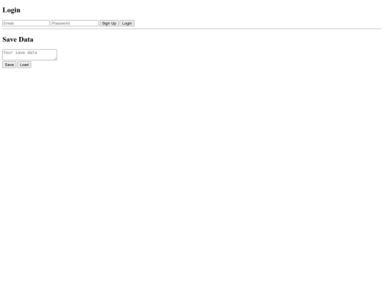 Login screenshot