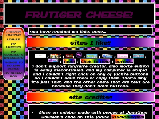 links screenshot