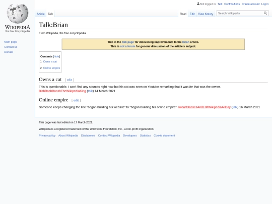 about/talk screenshot