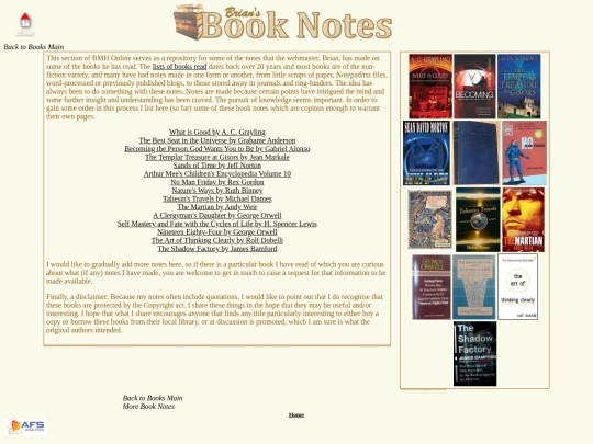 books/notes screenshot