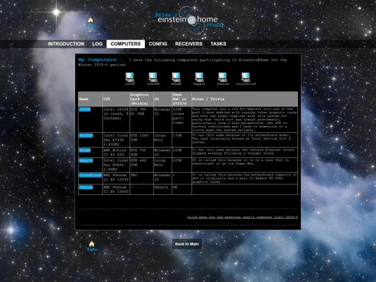 einsteinathome/computers screenshot