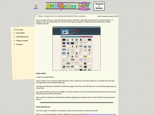 how2/organise screenshot