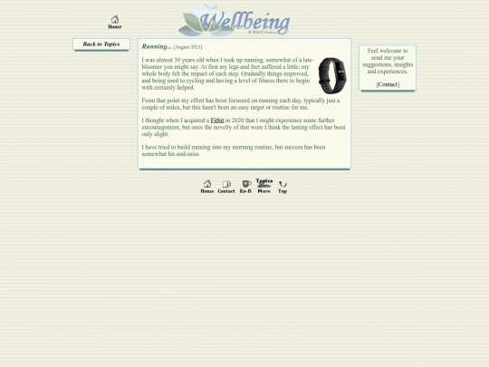 wellbeing/running screenshot