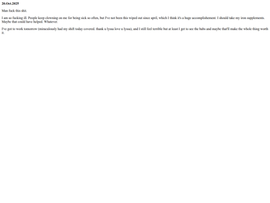 blog/deathbed screenshot