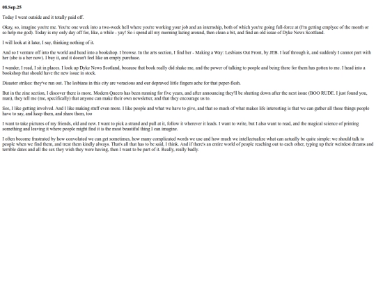 blog/newsletter screenshot