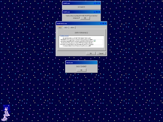 diary screenshot