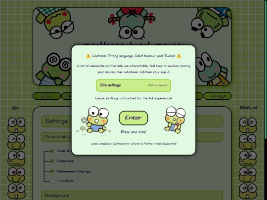 Settings screenshot