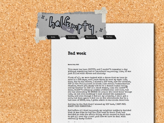 html/badweek screenshot