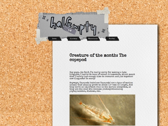 html/coepods screenshot